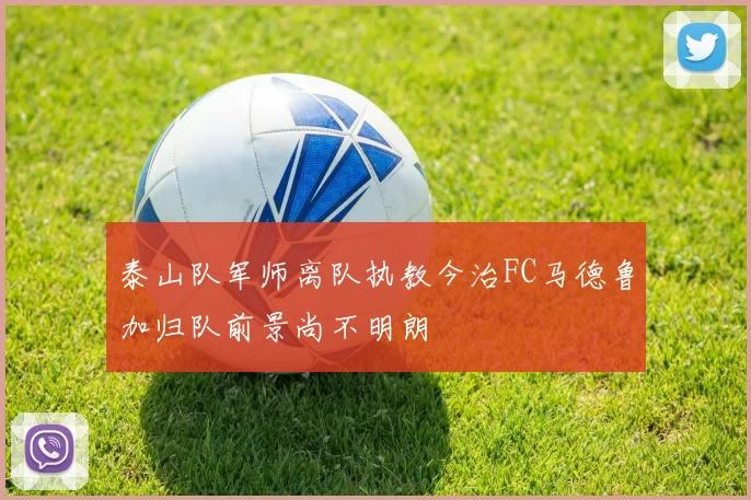 泰山队军师离队执教今治FC马德鲁加归队前景尚不明朗